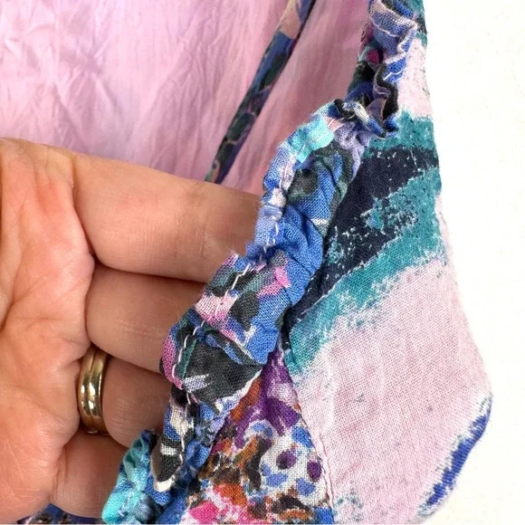 Free People Moondive Floral Patten Mixing Maxi Dress Bobo Cottagecore - Picture 13 of 13